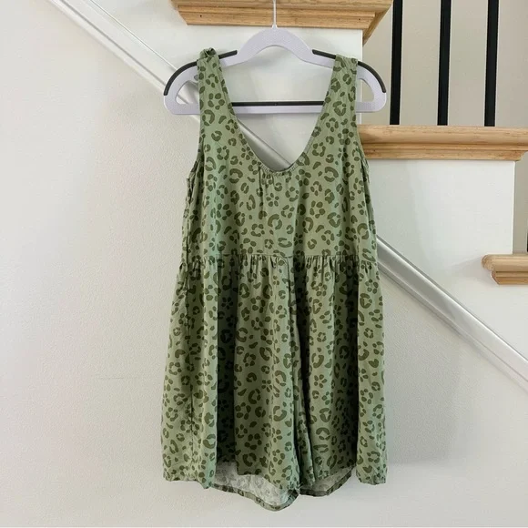 NWOT Cat & Jack Girls Shortalls Woven Romper, Size Small - Picture 4 of 6